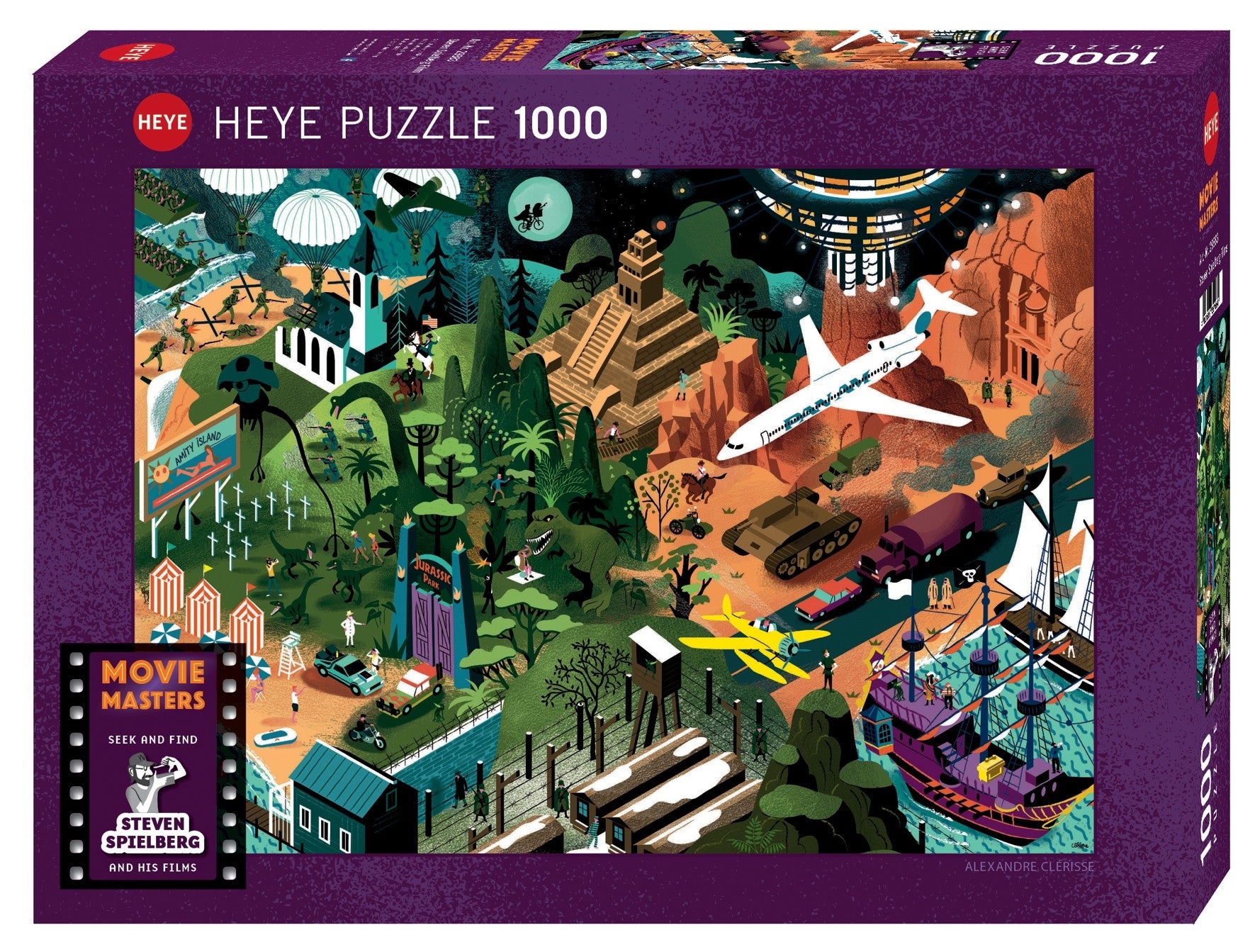 Movie Masters: Steven Spielberg and His Films by Alexandre Clérisse - 1000 Piece Jigsaw Puzzle (Heye)