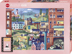 Alfred Hitchcock and His Films by Alexandre Clérisse - 1000 Piece Jigsaw Puzzle (Heye)