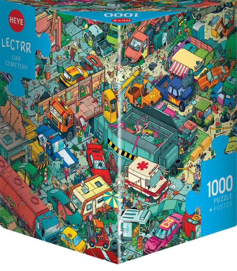 Car Cemetery by Lectrr - 1000 Piece Jigsaw Puzzle (Heye)