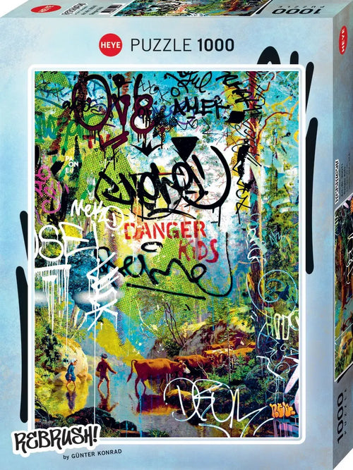 Danger Kids, Rebrush! by Günter Konrad - 1000 Piece Jigsaw Puzzle (Heye) - Completed Puzzle