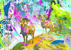 Big Horns, Rebrush! Ram Herd by Günter Konrad - 1000 Piece Jigsaw Puzzle (Heye)