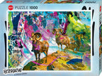 Big Horns, Rebrush! Ram Herd by Günter Konrad - 1000 Piece Jigsaw Puzzle (Heye)