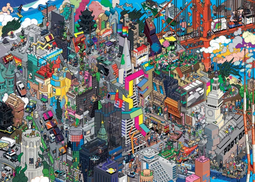 eBoy San Francisco Pixorama - 1000 Piece Jigsaw Puzzle (Heye)