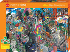 eBoy San Francisco Pixorama - 1000 Piece Jigsaw Puzzle (Heye)