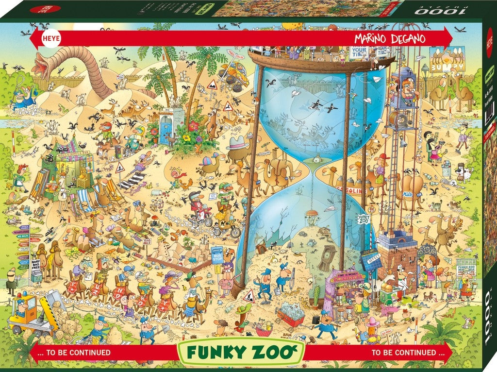 Funky Zoo: Degano Desert Habitat by Marino Degano - 1000 Piece Jigsaw Puzzle (Heye)