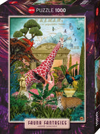 Fauna Fantasies - Giraffolove by André Sanchez - 1000 Piece Jigsaw Puzzle (Heye)