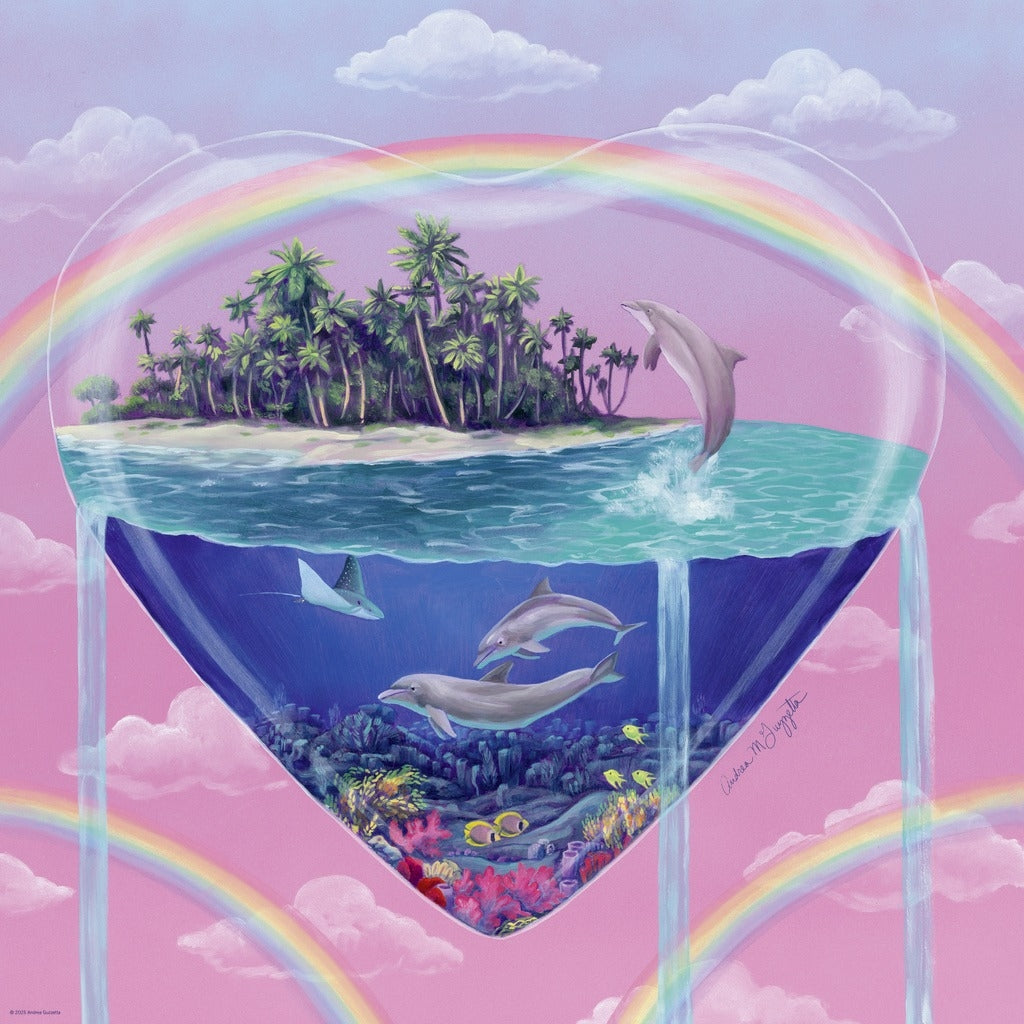 Tiny Worlds - Dolphin Heart by Andrea Guzzetta - 1000 Piece Jigsaw Puzzle (Heye)