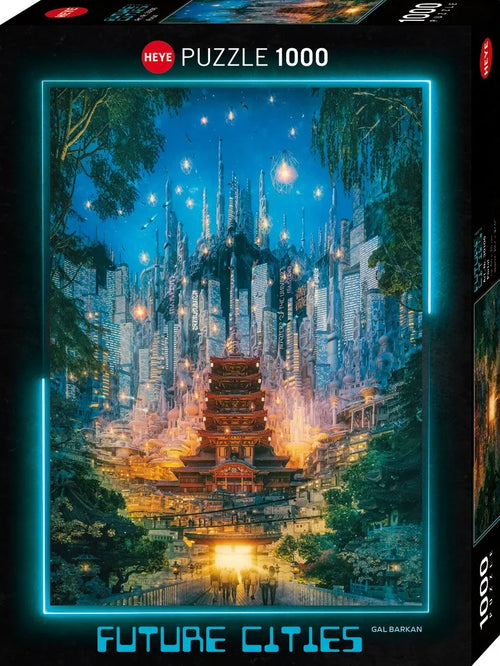Future Cities by Gal Barkan - 1000 Piece Jigsaw Puzzle (Heye) - Completed Puzzle