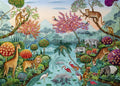 Exotic Garden - Lagoon Paradise by Marie Amalia Bartolini - 1000 Piece Jigsaw Puzzle (Heye)