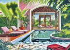 Time Off - Pool position by Lilly Muth - 1000 Piece Jigsaw Puzzle (Heye)