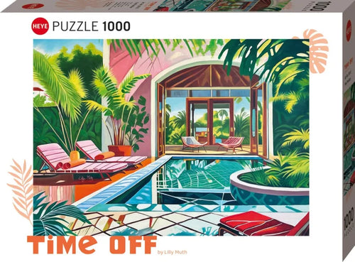 Time Off - Pool position by Lilly Muth - 1000 Piece Jigsaw Puzzle (Heye) - Completed Puzzle