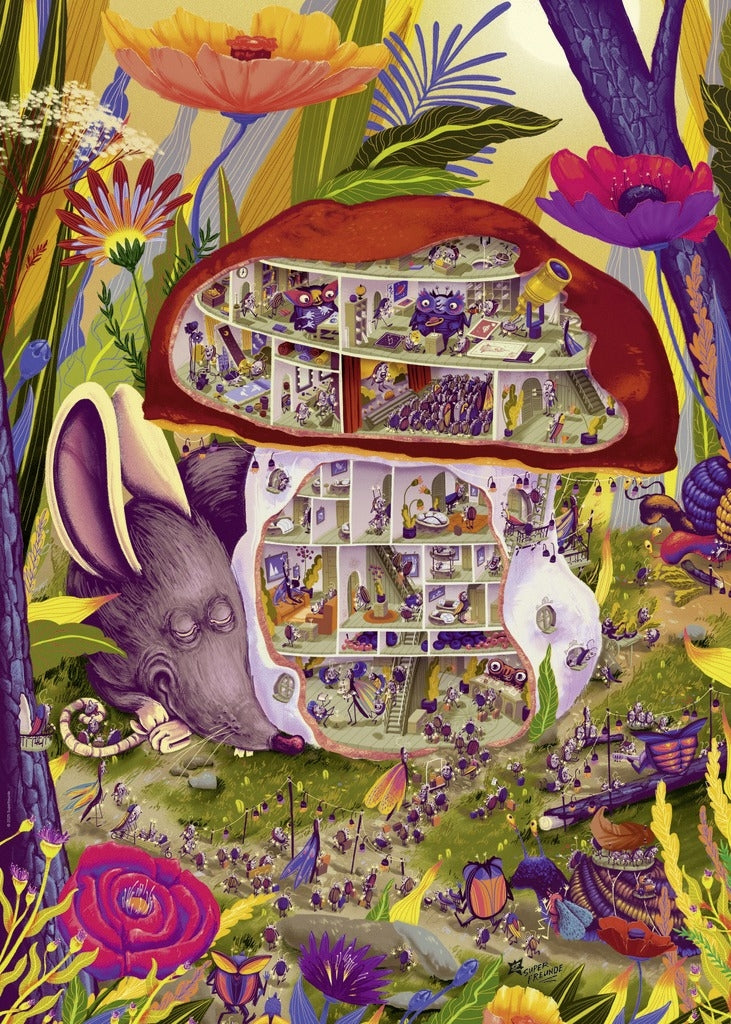 Living Mushroom by Superfreunde (Christoph Steyer) - 1000 Piece Jigsaw Puzzle (Heye)