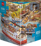 Boatyard by Doro Göbel & Peter Knorr - 1000 Piece Jigsaw Puzzle (Heye)