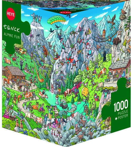 Alpine Fun by Tanck - 1000 Piece Jigsaw Puzzle (Heye) - Completed Puzzle
