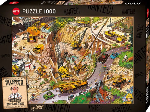Wanted: Seek & Find Door Lock Tonio by Loup - 1000 Piece Jigsaw Puzzle (Heye) - Completed Puzzle