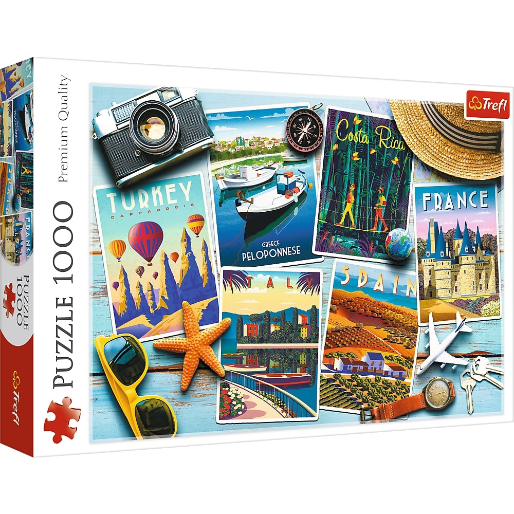 Holiday Postcards – 1000 Piece Jigsaw Puzzle (Trefl)