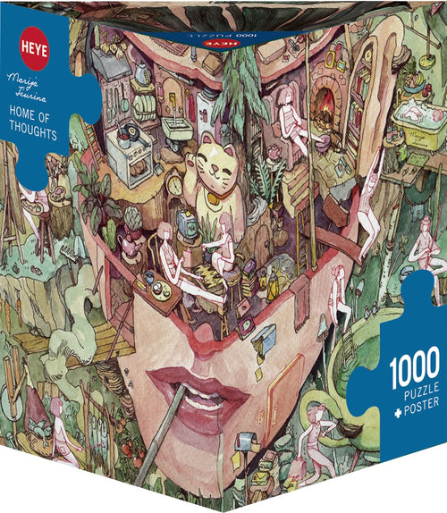 Home of Thoughts by Marija Tiurina – 1000 Piece Jigsaw Puzzle + Poster (Heye) - Completed Puzzle