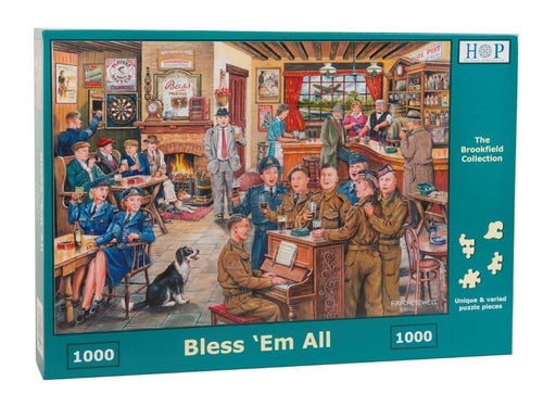 Bless 'Em All by Ray Cresswell - 1000 Piece Jigsaw Puzzle (House of Puzzles) - Completed Puzzle
