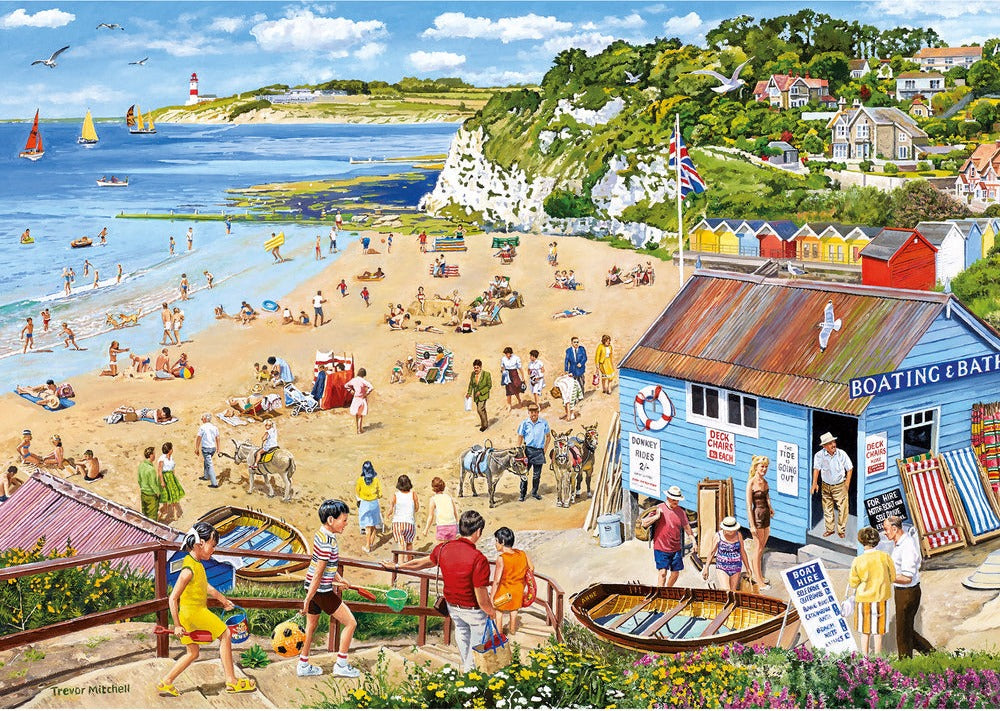 Artwork, puzzle 4 of 4: Wish you Were Here – 4 x 500 Piece Jigsaw Puzzles (Gibsons)