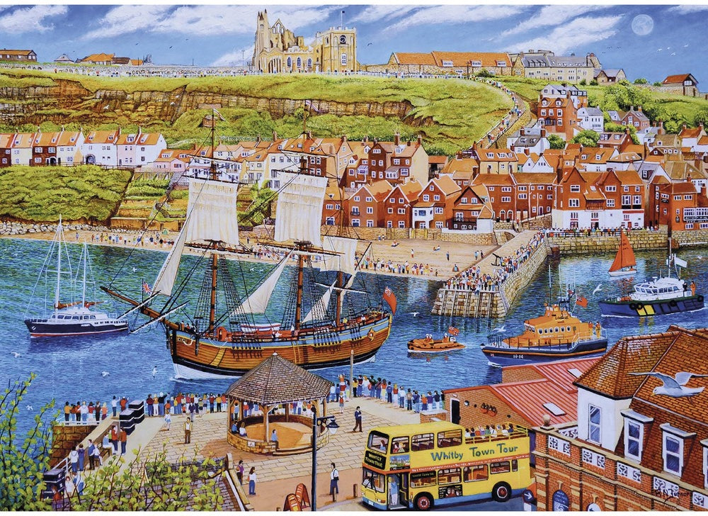 Artwork: Gibsons - Endeavour Whitby - 1000 Piece Jigsaw Puzzle