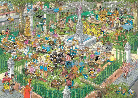 BBQ Party by Jan van Haasteren - 1000 Piece Jigsaw Puzzle (Jumbo)