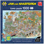 Pre-order: Vive La Mediterranean by Jan van Haasteren - 1000 Piece Jigsaw Puzzle (Jan van Haasteren) - Completed Puzzle