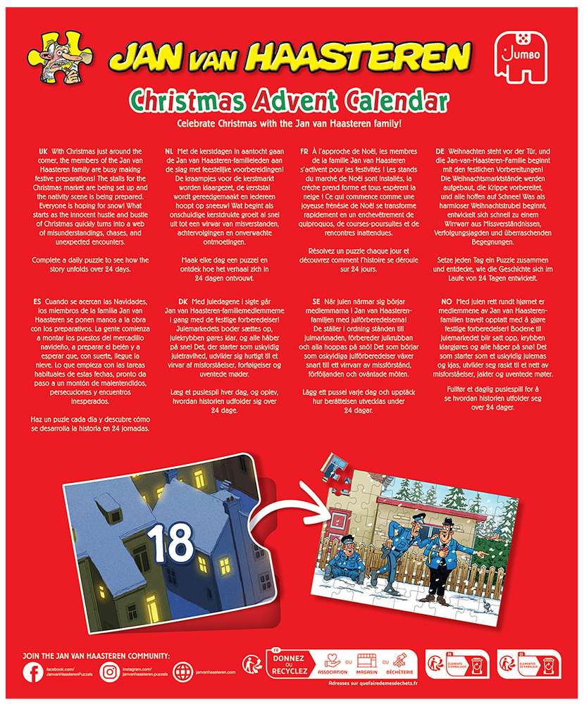 Pre-order: Jan van Haasteren Advent Calendar 2026 - Jigsaw Puzzle Advent Calendar (Jan van Haasteren) - Image 3
