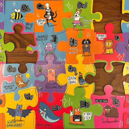 Gibsons - The Unusual Alphabet - 24 Extra Large Piece Jigsaw Puzzle