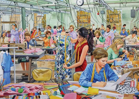 Artwork: The Sewing Room – 500 Piece Jigsaw Puzzle (Falcon)