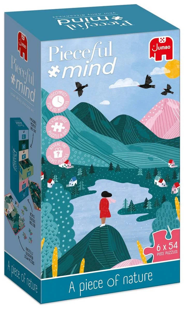 Pieceful Mind: A Piece of Nature - 6-in-1 Mindfulness Jigsaw Puzzle Set (Jumbo)