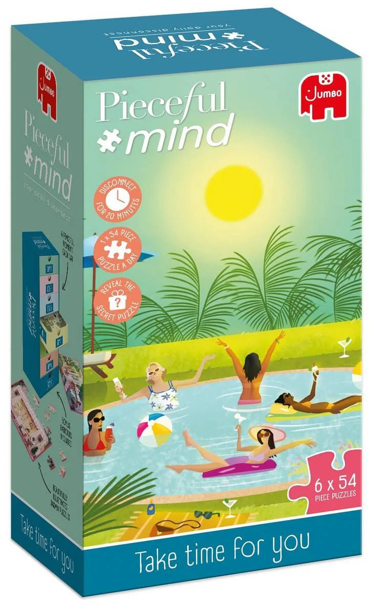 Pieceful Mind: Take Time for You - 6-in-1 Mindfulness Jigsaw Puzzle Set (Jumbo)