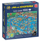 Jan van Haasteren - Hockey Championship - 1000 Piece Jigsaw Puzzle - Completed Puzzle