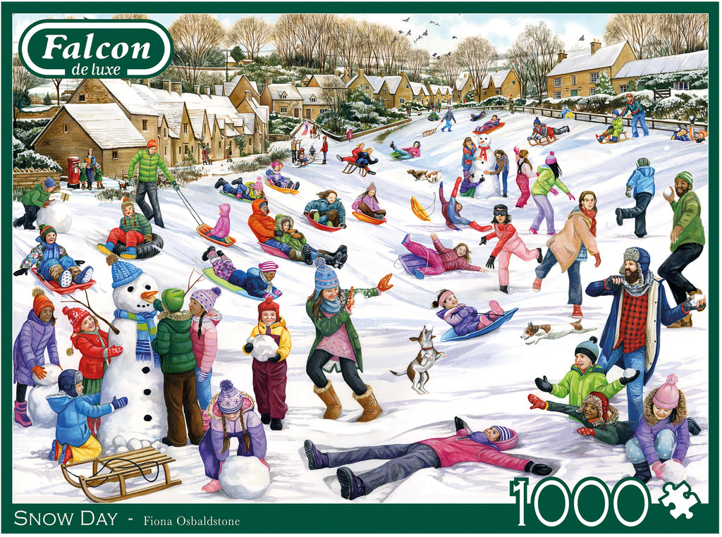 Snow Day – 1000 Piece Jigsaw Puzzle (Falcon de luxe)