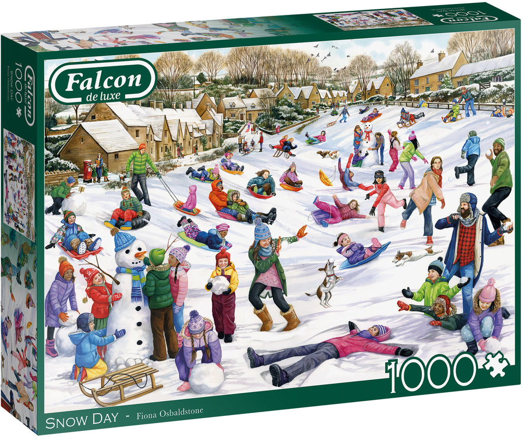 Snow Day – 1000 Piece Jigsaw Puzzle (Falcon de luxe)