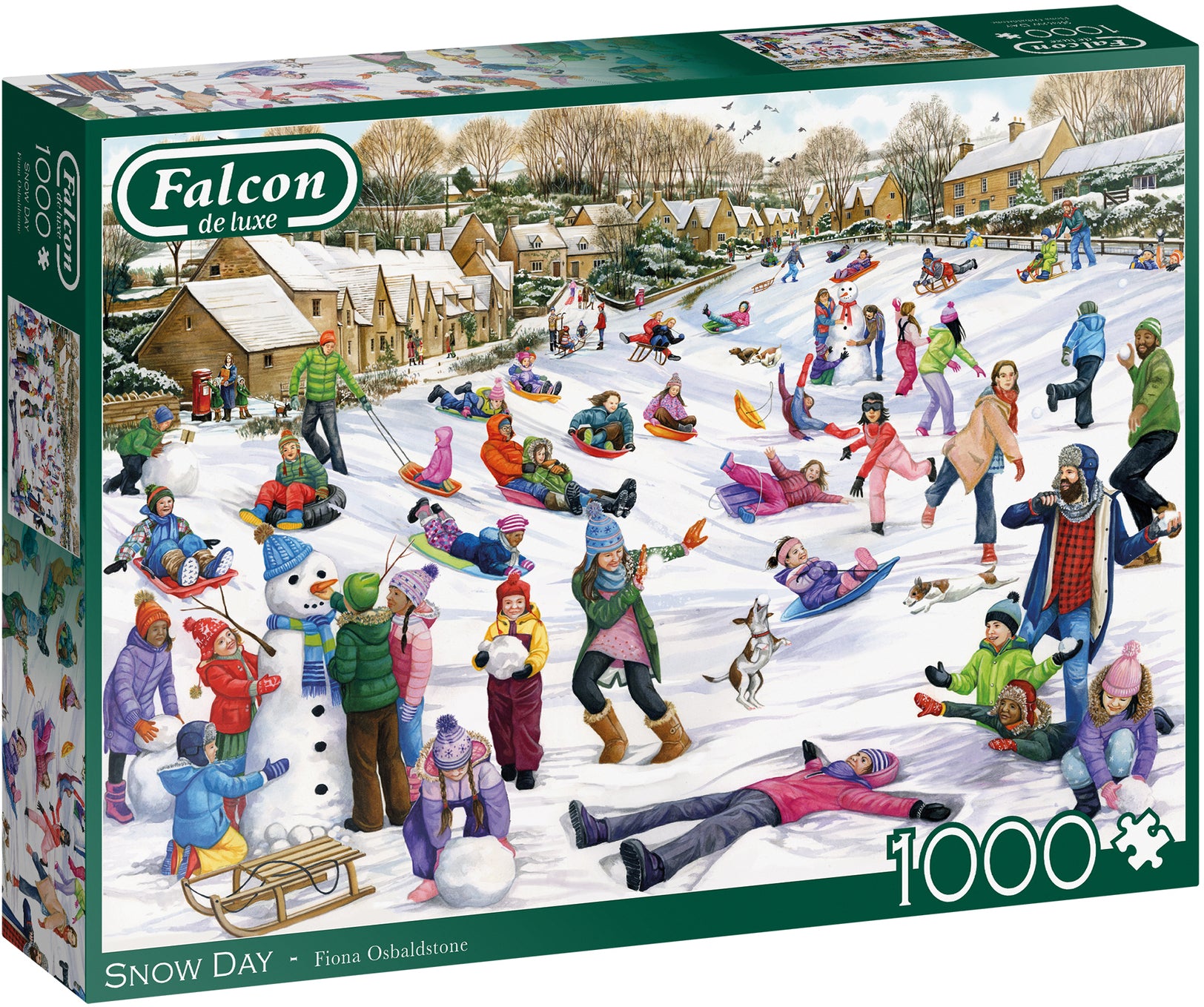 Snow Day – 1000 Piece Jigsaw Puzzle (Falcon de luxe)