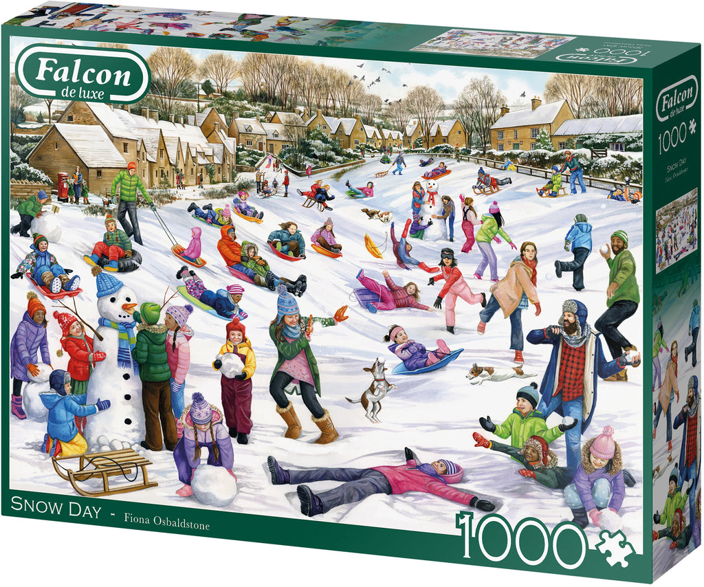 Snow Day – 1000 Piece Jigsaw Puzzle (Falcon de luxe)