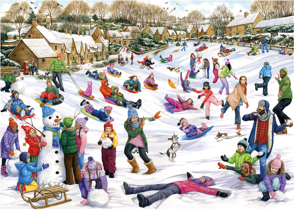Snow Day – 1000 Piece Jigsaw Puzzle (Falcon de luxe)