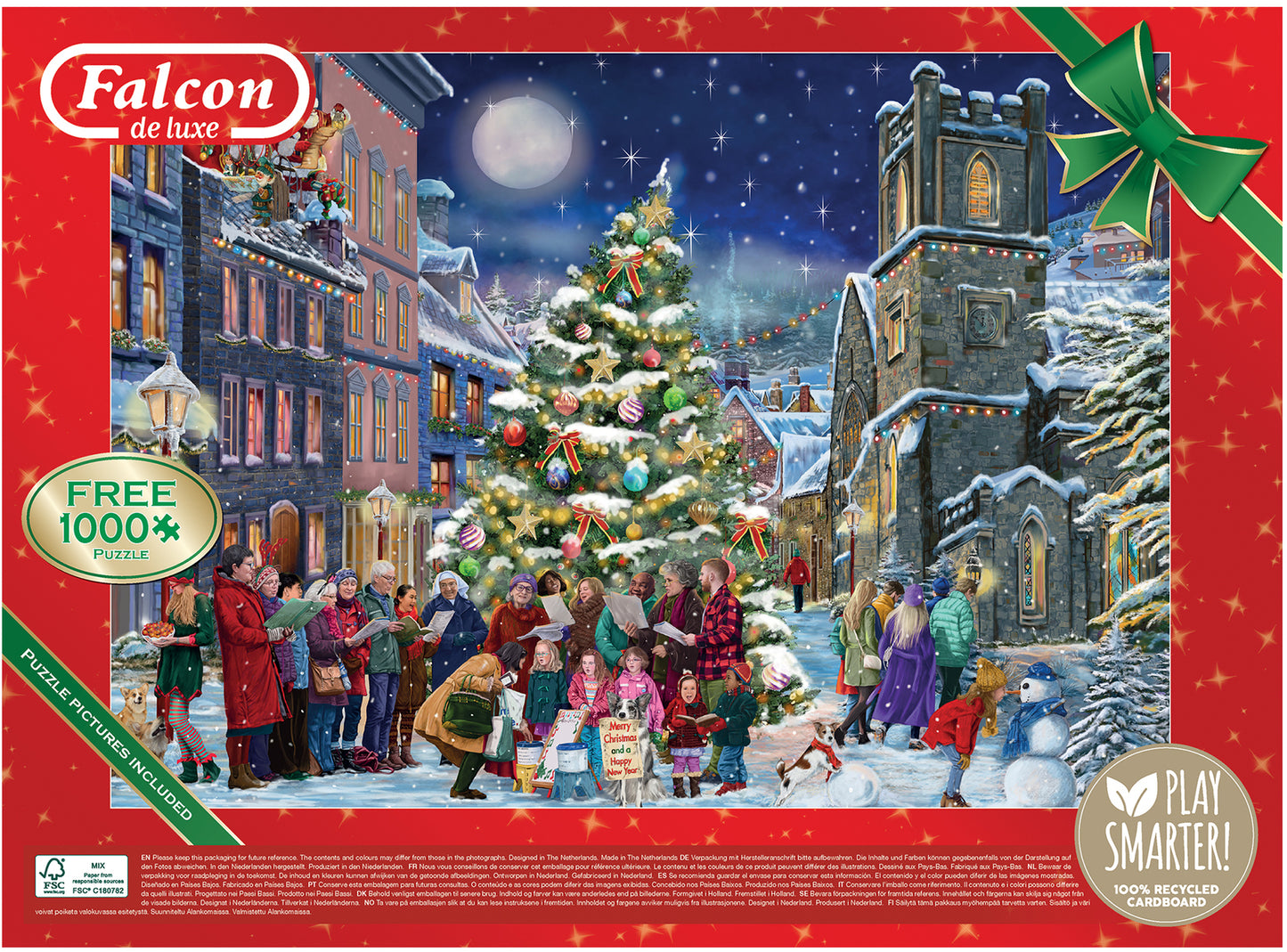Falcon De Luxe - Christmas Eve - 2 x 1000 Piece Jigsaw Puzzles
