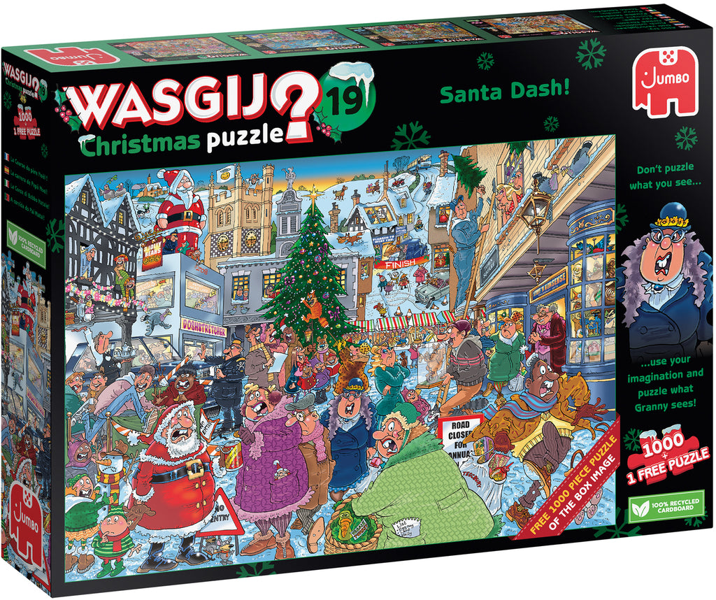Wasgij Christmas 19: Santa Dash – 1000 Piece Jigsaw Puzzle (Wasgij)