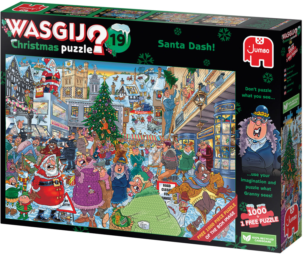 Wasgij Christmas 19: Santa Dash – 1000 Piece Jigsaw Puzzle (Wasgij)