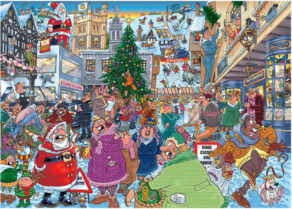 Wasgij Christmas 19: Santa Dash – 1000 Piece Jigsaw Puzzle (Wasgij)