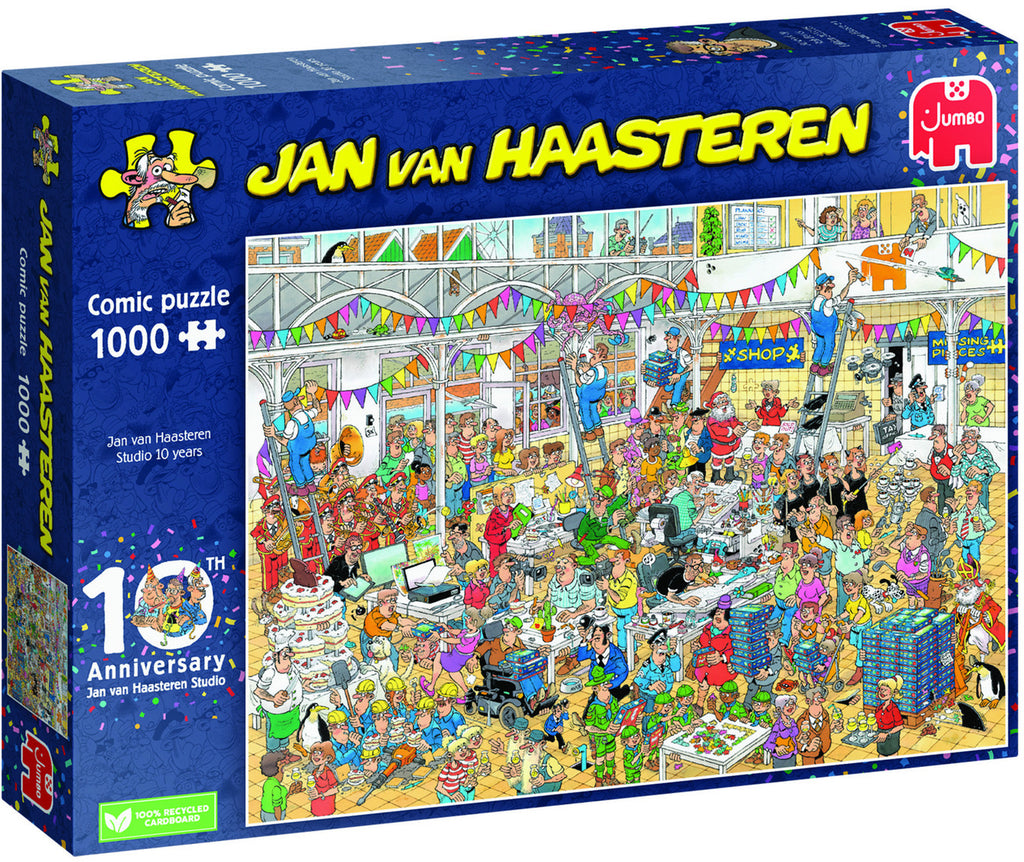 10th Anniversary by Jan Van Haasteren – 1000 Piece Jigsaw Puzzle (Jan Van Haasteren)