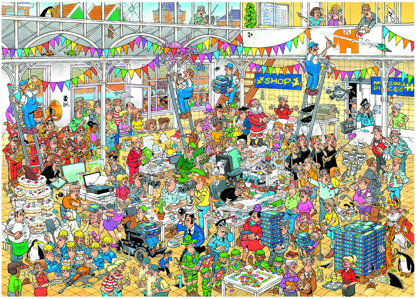 10th Anniversary by Jan Van Haasteren – 1000 Piece Jigsaw Puzzle (Jan Van Haasteren)