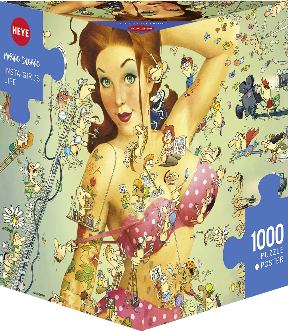 Insta-Girl’s Life by Marino Degano – 1000 Piece Jigsaw Puzzle (Heye)