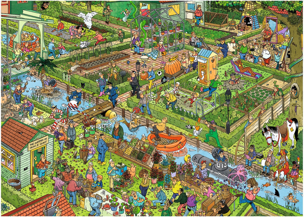 Artwork: The Vegetable Garden by Jan Van Haasteren – 1000 Piece Jigsaw Puzzle (Jan van Haasteren)