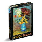 Flowers in a Blue Vase by Van Gogh – 1000 Piece Jigsaw Puzzle (Dtoys)