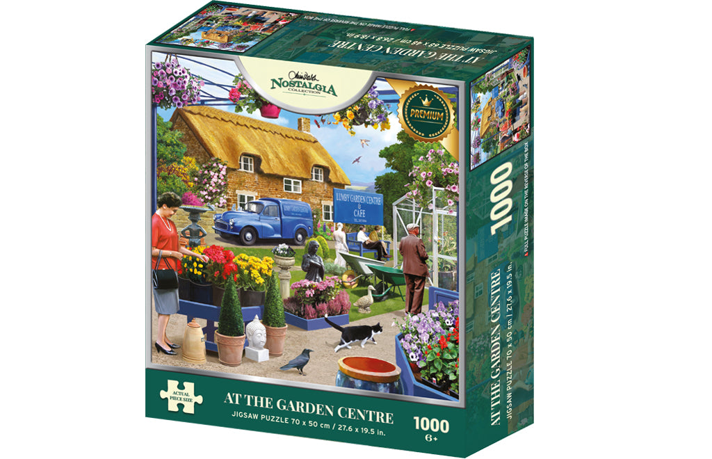 At The Garden Centre by Kevin Walsh – 1000 Piece Jigsaw Puzzle (Kidicraft)