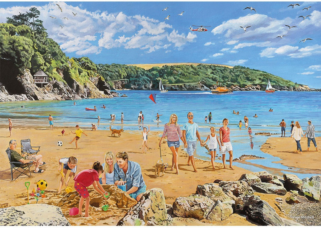 Artwork, puzzle 2 of 4: Beside the Seaside by Trevor Mitchell - 4x500 Piece Jigsaw Puzzle (Gibsons)