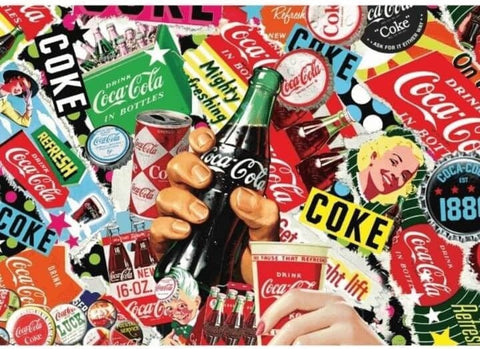 Artwork: Coca Cola Montage – 1000 Piece Jigsaw Puzzle (Schmidt)
