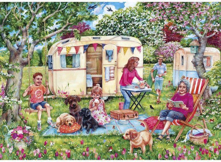 Artwork: Caravan Escape – 1000 Piece Jigsaw Puzzle (Gibsons)